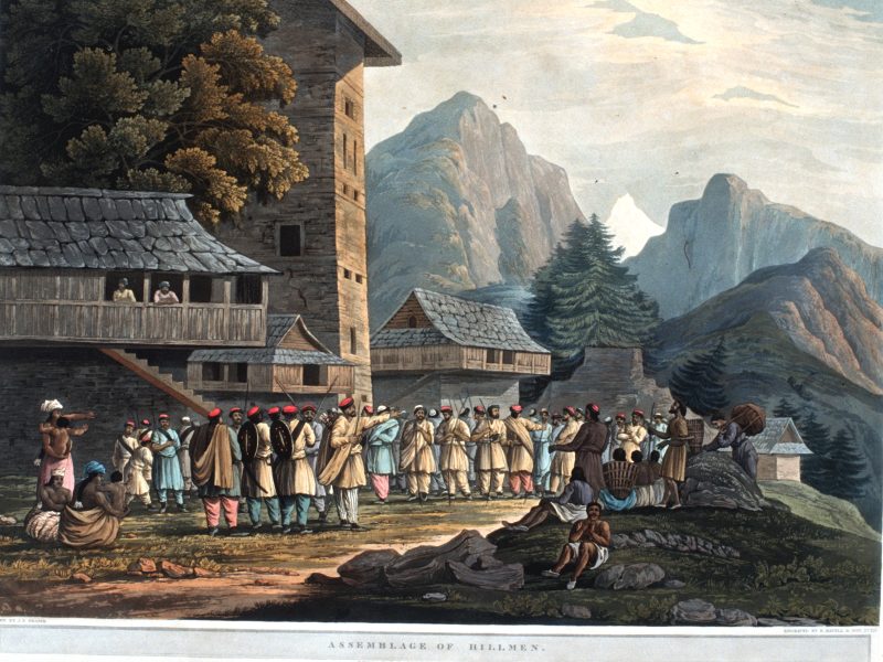 Assemblage of Hillmen- displayed on the 2nd floor, theme - views of Himalayas